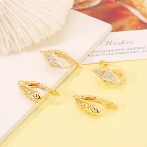 Women Vintage Dainty Unique Diamond Shaped Earrings Hoop for Women Jewelry Dangle Earrings Making