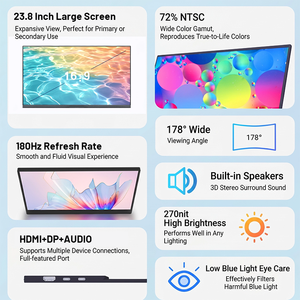 Moniteur de jeu 24'' 27 pouces à prix d'usine, 165Hz 180Hz 1ms 1440P <span class=keywords><strong>2160P</strong></span> 2K 4K QHD UHD, dalle IPS, écran de bureau - Product Image 4
