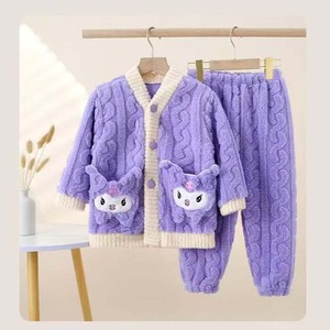 <span class=keywords><strong>Pigiama</strong></span> in pile caldo per bambini e bambine, un prodotto di successo, set in pile corallo Coolomi autunno-inverno con cartoni animati - Product Image 6