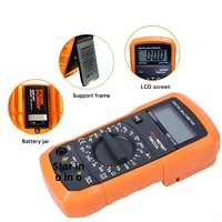 Multimètre numérique série PEAKMETER PM8233, testeur de courant/tension AC/DC, 2000 points de données, fonction de maintien des données, gamme automatique, format de poche