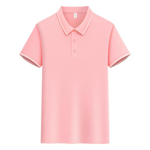 Polo Shirt Short Sleeve Unisex Solid Color Polyester Workwear Daily Wear Custom Logo Printing - Product Image 3
