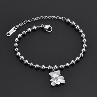 Ensemble de bijoux en acier inoxydable avec collier, bracelet et boucles d'oreilles, bijoux fantaisie pour la décoration, vente en gros