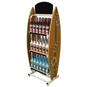 Stylish 360 Degree Visibility Hot Galvanized <b>Wine</b> & Beer Display Multi-Layered <b>Stand</b> for Supermarket & Bar - Product Image 1