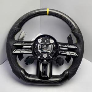 Volant en fibre de carbone de haute qualité personnalisé pour <span class=keywords><strong>Mercedes</strong></span> Benz AMG GT W223 W213 W206 W205 W204 G63 A45 E63 G65 X290 - Product Image 3