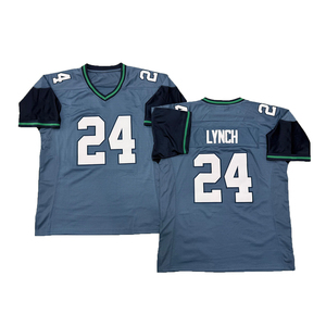 Camiseta de Rugby Estilo Vintage para Hombre, con Bordados de los Jugadores Jim <span class=keywords><strong>Zorn</strong></span>, Marshawn Lynch, Richard Sherman, Kam Chancellor y Shaun Alexander, Tallas S - 3XL - Product Image 4