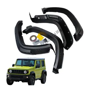 For 2019 Jimny FRP Unpainted LB-Style Wheel Arches Fender Flares Cover Trim Mudguards Body Kits