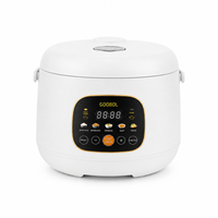 Cuisinière à riz électrique intelligente 1,5 L avec écran LCD, 4 modes de cuisson, maintien au chaud automatique, cuve intérieure en acier inoxydable, certifiée CE GS ETL
