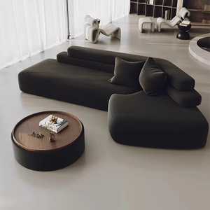 Thiết kế sang trọng chéo góc Sofa giường đặt cho sảnh khách sạn Thẩm Mỹ Viện văn phòng khu vực nghỉ ngơi tiếp tân căn hộ làm bằng gỗ - Product Image 1