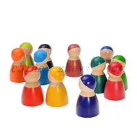 子供用おもちゃパーツレインボー人教育木製おもちゃ卸売男の子女の子赤ちゃんモンテッソーリおもちゃゲーム工場直販
