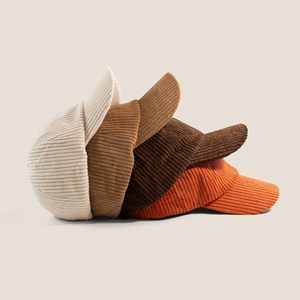 Corduroy Baseball Cap Unisex Adjustable Lightweight Casual Curved Brim Cotton Yarn Material - Product Image 4