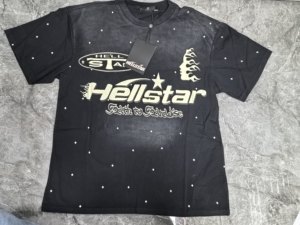 T-shirt da uomo in cotone 100% vintage con stampa Hell Star, a maniche corte, stile casual, disponibile subito - Product Image 5