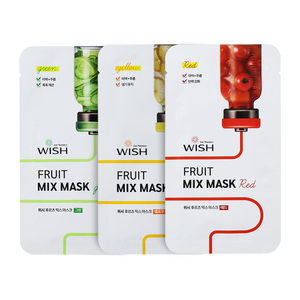 Masque en tissu WISH FRUIT MIX rouge 23mL*10, éclaircissant, revitalisant, hydratant, apaisant, soin coréen pour la peau - Product Image 4