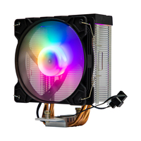 Ventilateur de refroidissement CPU ARGB, refroidissement par eau, 6 caloducs, dissipateur thermique silencieux PWM, roulement fluide en cuivre pour boîtier d'ordinateur de bureau Intel