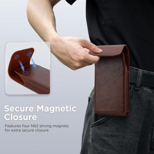 Sacoche de ceinture vintage en cuir motif Crazy Horse <span class=keywords><strong>pour</strong></span> téléphone, étui personnalisé avec clip de ceinture <span class=keywords><strong>pour</strong></span> <span class=keywords><strong>iPhone</strong></span> - Product Image 5