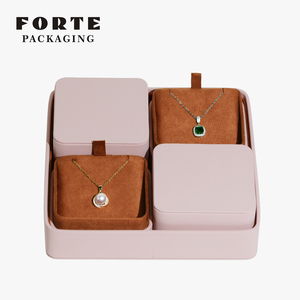 FORTE - Caja de Regalo para Joyería con Tapa de Diseño Nuevo, Bolsa de Papel y Base para Anillos, Collares y Conjuntos de Joyería de Cuero de Lujo - Product Image 6