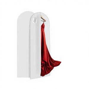Sac de rangement durable et recyclable en non-tissé pour vêtements de femme, avec fenêtre d'identification, 72 pouces de long, pour penderie, robes de mariée et de soirée - Product Image 3