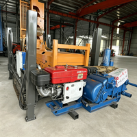 Plate-forme de forage de puits d'eau écologique de 500 mètres de profondeur moteur diesel hydraulique pompe PLC montée sur camion Hongrun