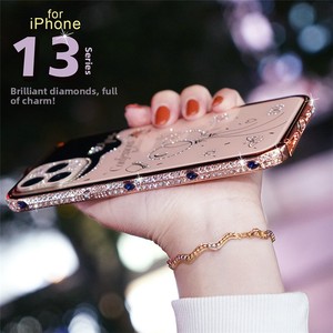 <span class=keywords><strong>Funda</strong></span> Metálica para Teléfono Móvil <span class=keywords><strong>iPhone</strong></span> 13 con Diseño de Ojo de Diablo y Diamantes, Protección 360°, Diseño de Lujo con Estampado Metálico - Product Image 2