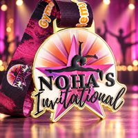 Médaille de danse sportive personnalisée en alliage de zinc, récompense personnalisée pour les compétitions de danse, les clubs et les équipes avec ruban d'événement imprimé