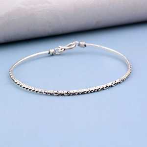 Bracelet chaîne serpent unique en argent 925 pour femmes, bijoux hip-hop simples pour adolescentes, cadeaux chrétiens - Product Image 6