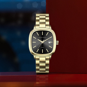 <span class=keywords><strong>Montre</strong></span> HANNAH MARTIN pour homme, luxe, étanche, acier inoxydable, <span class=keywords><strong>mouvement</strong></span> quartz <span class=keywords><strong>japonais</strong></span>, cadran carré - Product Image 5