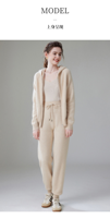 Ensemble décontracté automne-hiver : Nouveau pull en laine et cachemire pour femme, coupe ample, pantalon décontracté