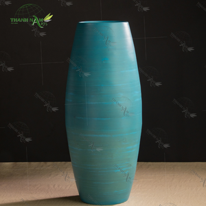 Vase en bambou durable pour la maison-Vase décoratif écologique pour les fleurs et les espaces de vie verts - Product Image 1