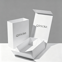 Boîte cadeau pliable imperméable personnalisée en couleur et taille, pour vêtements, chaussures, chapeaux, écologique, résistante, avec laminage mat or/argent