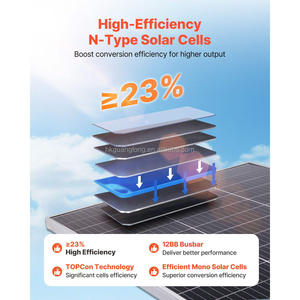 Módulo Solar Anti-PID Multi Busbar de 680W, Panel Fotovoltaico Resistente a Nieve y Viento para Plantas Solares de Gran Escala con Montaje en Suelo - Product Image 4