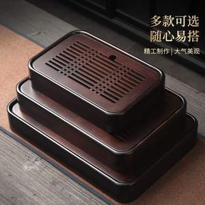 Plateaux à thé domestiques en gros, plateaux à thé drainables, plateaux à thé à évacuation d'eau pour infusion à sec, tables à thé, services à thé Kung Fu de luxe - Product Image 2