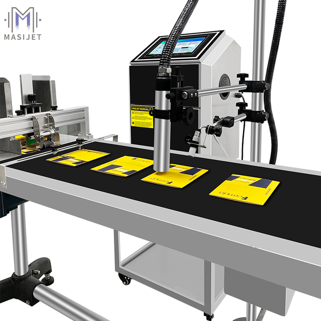 CIJ Logo Printing Machine Fast Drying Inkjet Coding for Flex Egg Leather-Easy to Operate Small Character