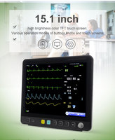 Yonker Hôpital Vital Sign Multiparamètre Vétérinaire Patient Ecg Portable Portable Machine Moniteur de Pression Artérielle pour Chien de Compagnie