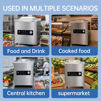 Machine de mise sous vide électrique automatique à chambre unique ZK-340T, pour sachets en aluminium, contrôle numérique, économie d'énergie, haute productivité
