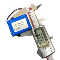 Batterie au lithium polymère 3,7 V 1S2P 2100 mAh de remplacement direct du fabricant 703442 avec connecteur JST/OEM pour jouets électroniques