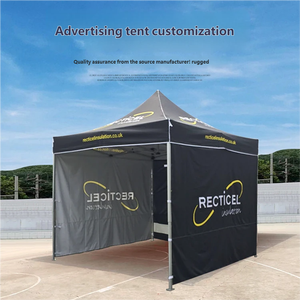 Tente publicitaire pop-up extérieure de luxe personnalisée multi-tailles en Oxford 600D 10x10 pieds avec panneau d'activités - Product Image 6