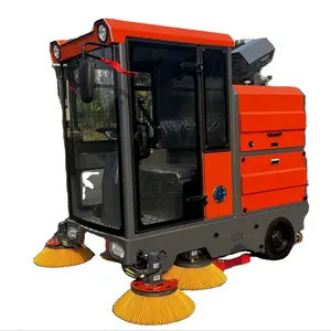 Industrial Automatic Vacuum Floor Sweeper Machine Ride On Electric Street Road Sweeper