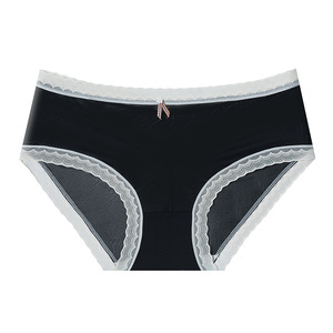 Braguitas de punto de algodón Ice Silk para uso diario, cómodas, antibacterianas, de color liso, de talle medio para mujer - Product Image 6