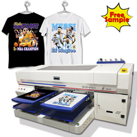 Impresora de doble estación con Wifi RF-TS1, aplicación móvil, DTG, A3, directa a la ropa, inyección de tinta, máquina de impresión de camisetas inteligentes