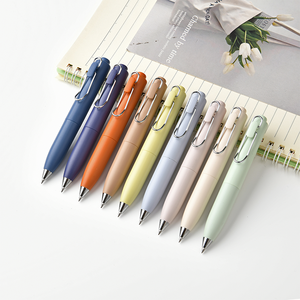 Morandi disesuaikan pena Gel dicetak UV nilai tinggi 0.5mm sikat plastik grosir bisnis Pink Biru Merah Putih Logo kustom - Product Image 3