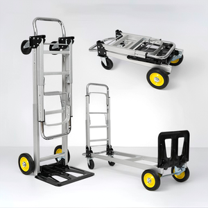 <span class=keywords><strong>Chariot</strong></span> à bagages pliable en aluminium 3 en 1 à 4 roues, <span class=keywords><strong>chariot</strong></span> de voyage, <span class=keywords><strong>chariot</strong></span> pliable - Product Image 1