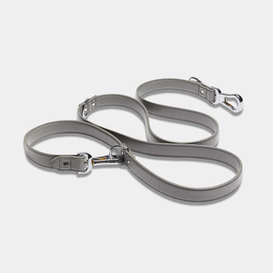 Custom <strong>Double</strong> Clip Versatile <strong>Lead</strong> Dog Leash High-Quality Vegan Leather <strong>Double</strong> <strong>Ended</strong> Dog <strong>Lead</strong> - Product Image 6