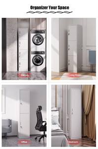 ตู้เสื้อผ้าโลหะบานเดี่ยวทันสมัยสำหรับห้องนอน ตู้เก็บเสื้อผ้าแบบขายส่ง พร้อมฟังก์ชั่นปรับระดับได้ เหมาะสำหรับห้องนั่งเล่น - Product Image 6