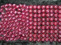 Pierre précieuse ovale Starlight Ruby Bare Stone Super Star Artificial Color Gemstone Wholesale Synthetic Red Pink Heat Round Cut