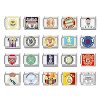 Chaîne de main modulaire italienne, nouveau design, série football puzzle DIY, bracelet détachable pour couples, bijoux style Ins