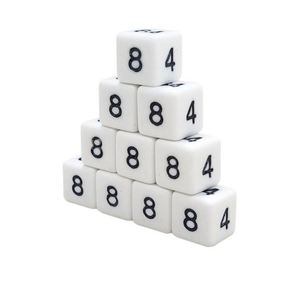 Dados pequeños de acrílico personalizados de 8 mm y 10 mm, en rollo, a granel - Product Image 1