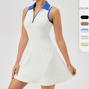 欧美一体网球裙透气腰部撞色男女运动休闲健身裙 - Product Image 2