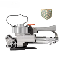 Machine de cerclage pneumatique semi-automatique A19 pour sangles PP/PET, outil de cerclage de cartons à friction thermofusible, facile à utiliser, machine d'emballage