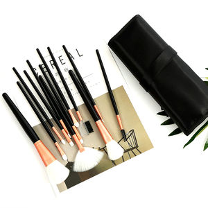 2024 directo de fábrica ODM juego de brochas de maquillaje mango largo buena calidad 12 Uds brochas cosméticas portátiles estuche de belleza bolsa precio <span class=keywords><strong>barato</strong></span> - Product Image 4