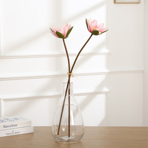<span class=keywords><strong>Fiori</strong></span> Artificiali Realistici di Ninfea in Seta, 2 Pezzi/Bundle, per Vasi, Matrimoni, Laghetti, Altari Buddisti, Decorazioni - Product Image 4