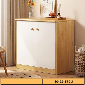 <span class=keywords><strong>Commode</strong></span> de chambre autoportante au design moderne en bois massif, avec rangement et organisateur, blanche - Product Image 6